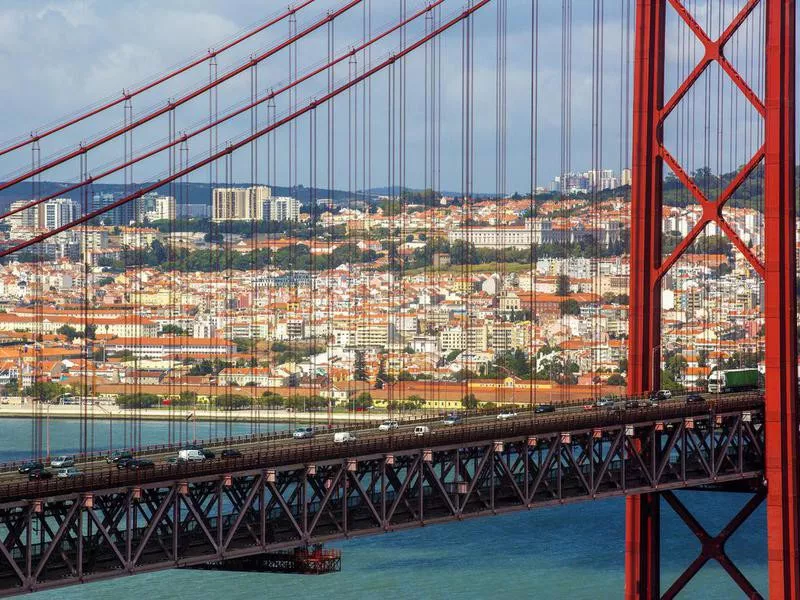 Ponte 25 de Abril in Lisbon, Portugal