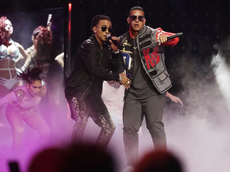 Ozuna and Daddy Yankee in 2017