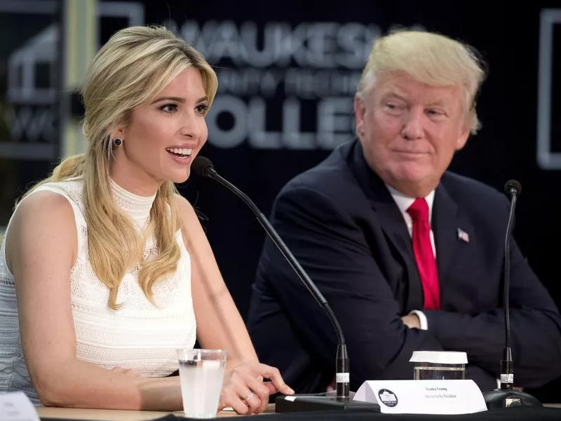 Ivanka Trump and Donald Trump