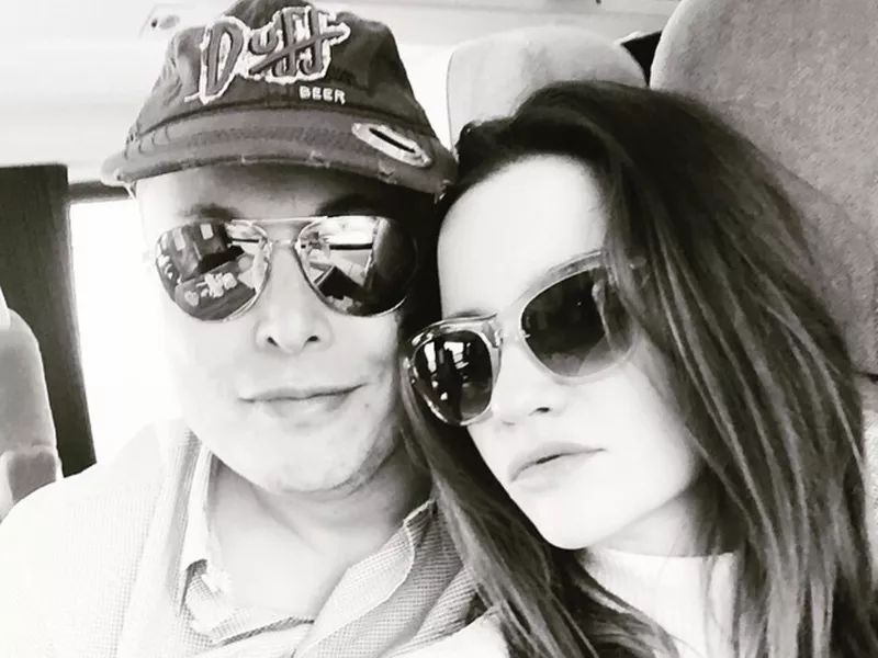 Musk and Talulah Riley