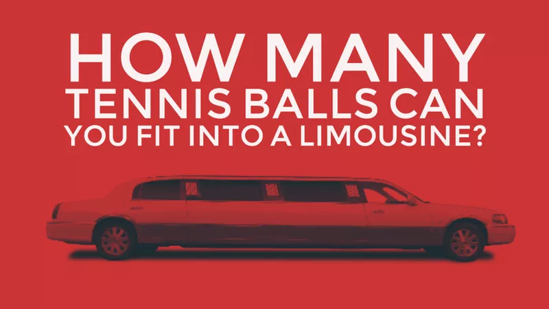 How many tennis balls can you fit into a limousine?