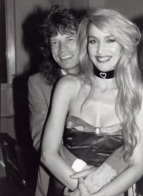 Mick Jagger and Jerry Hall