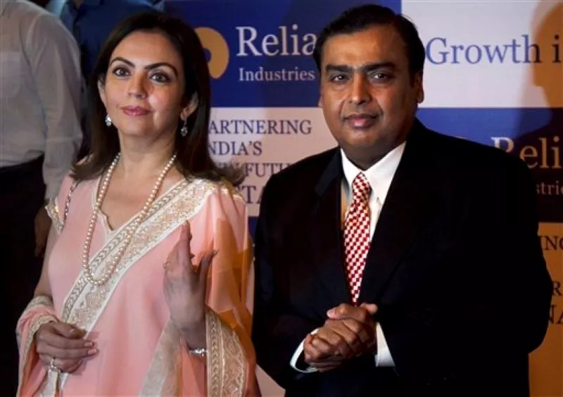 Mukesh Ambani and Nita Ambani