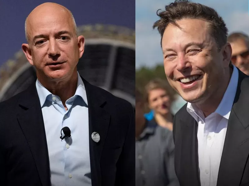 Jeff Bezos and Elon Musk