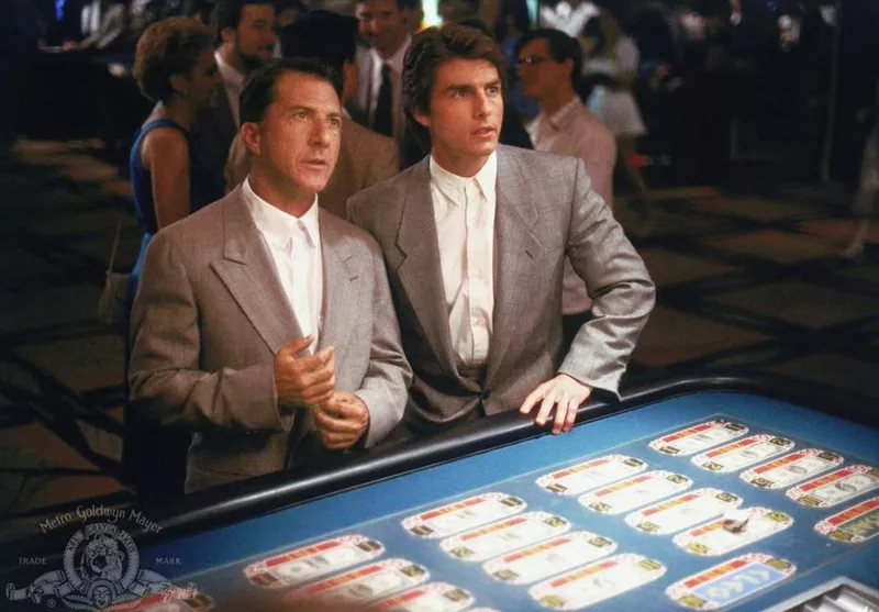 Dustin Hoffman and Tom Cruise in Rain Man