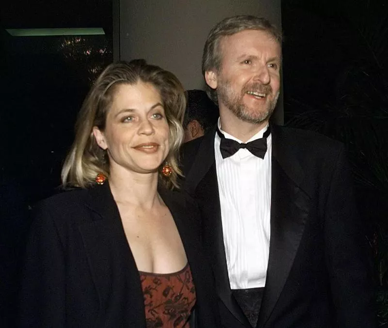 James Cameron and Linda Hamilton