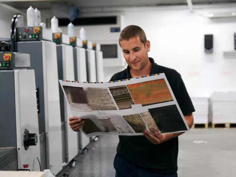 Print factory worker