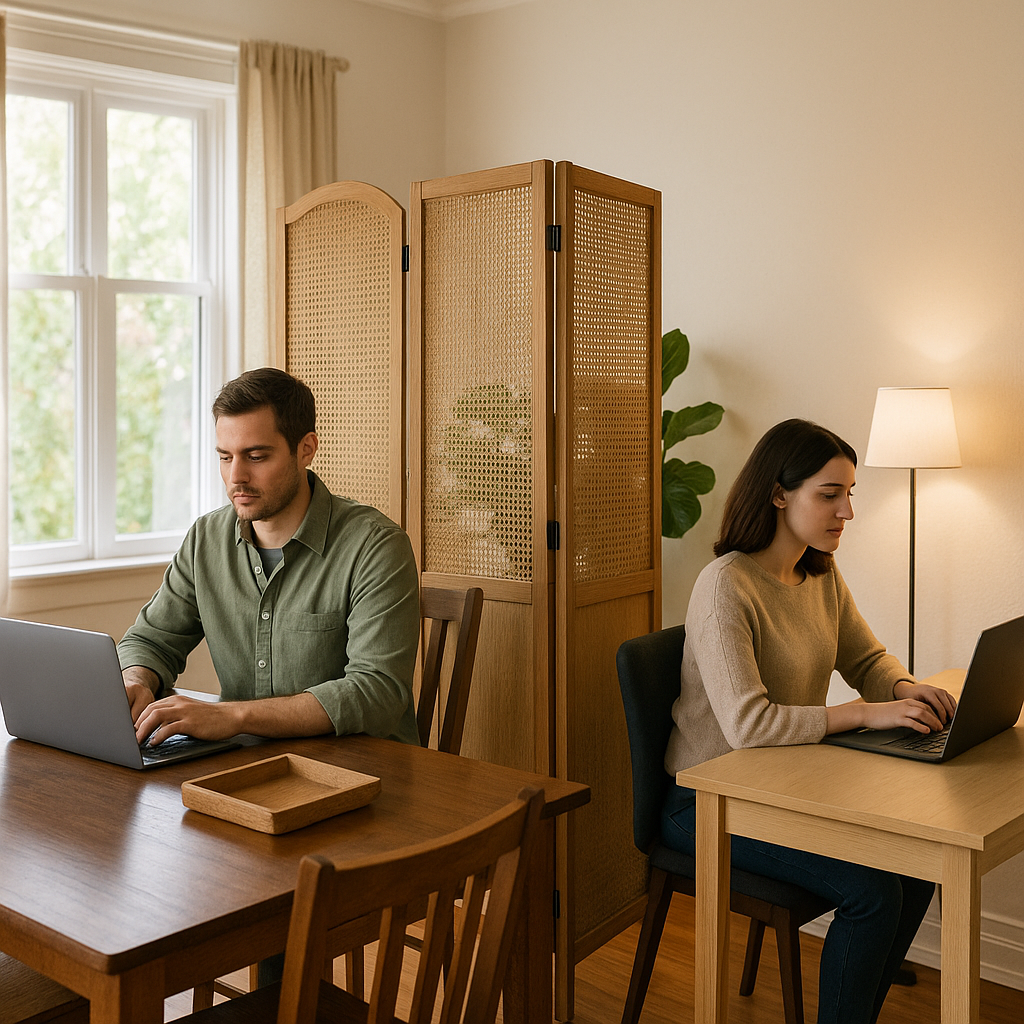 A two-zone dining room that works on Monday and Friday