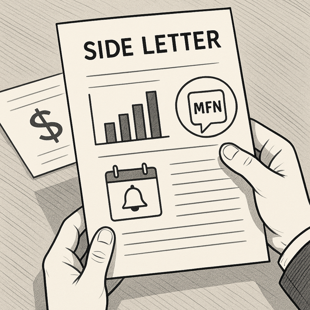 Side letters that turn a blind pool into something you can live with