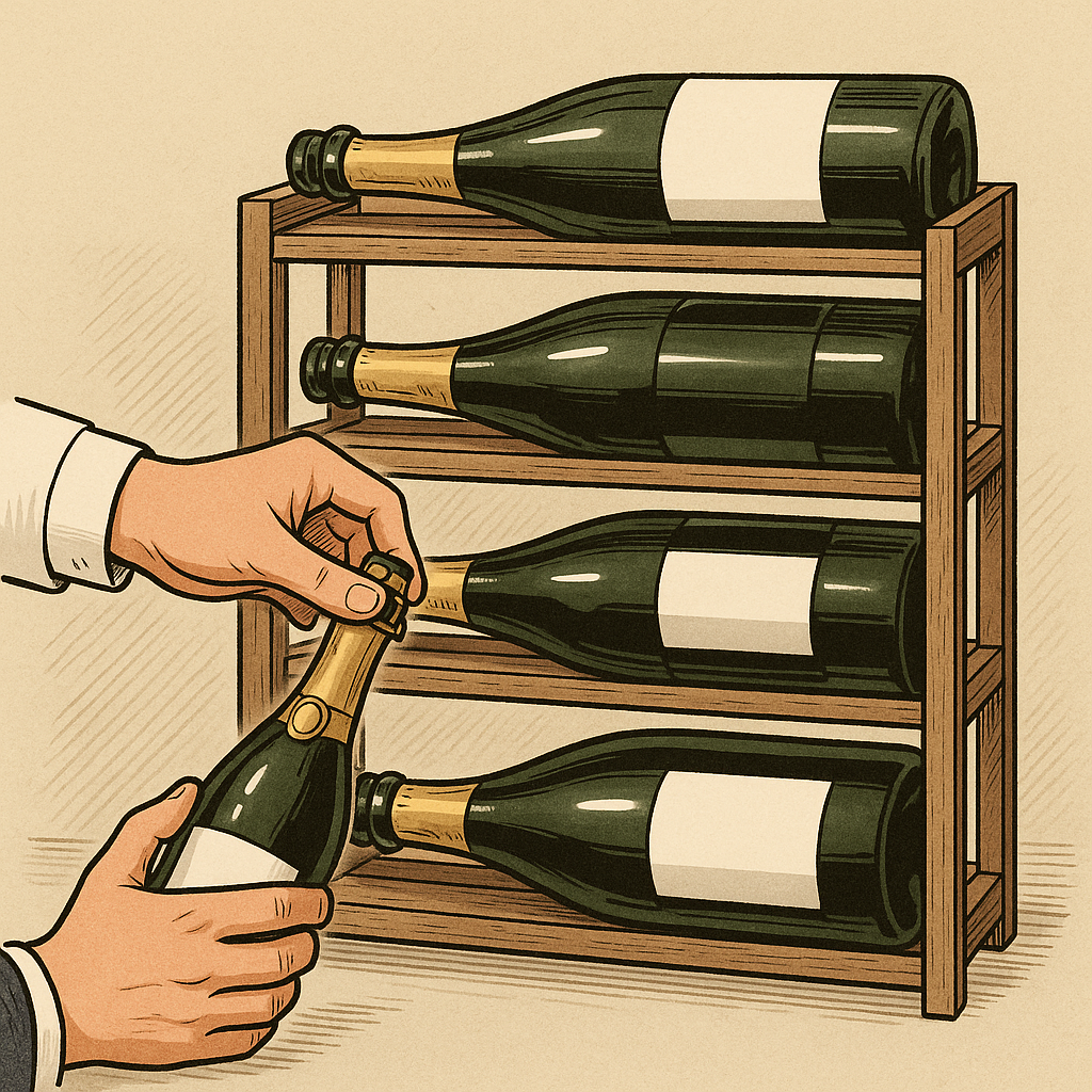 The Champagne ladder (magnums included)