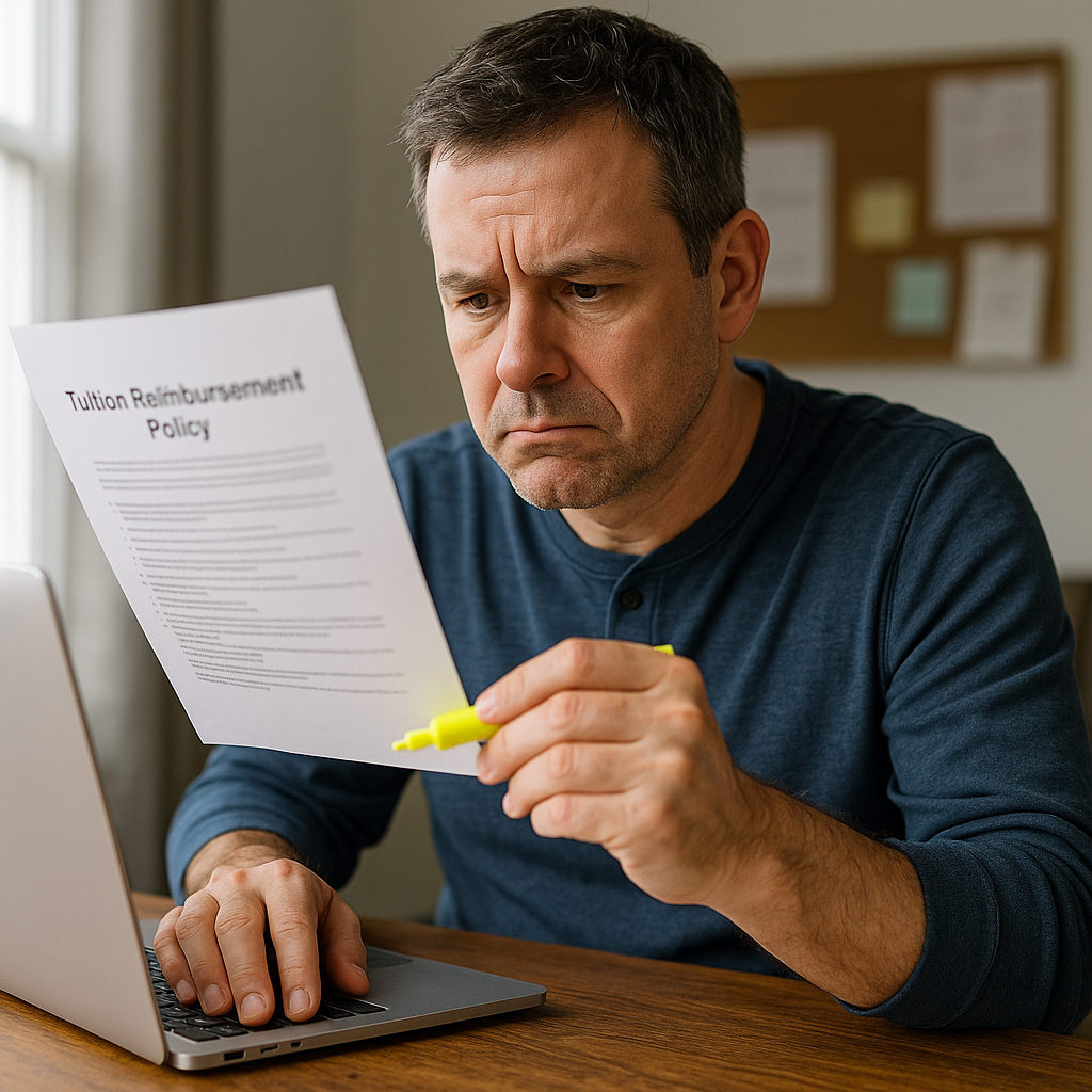 Start with the reimbursement policy, not the program brochure
