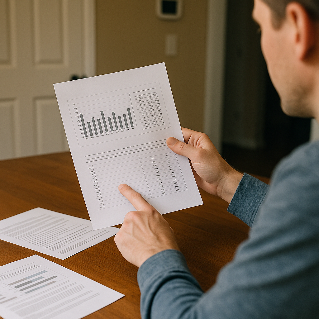 Paperwork that makes efficiency feel real to a future buyer